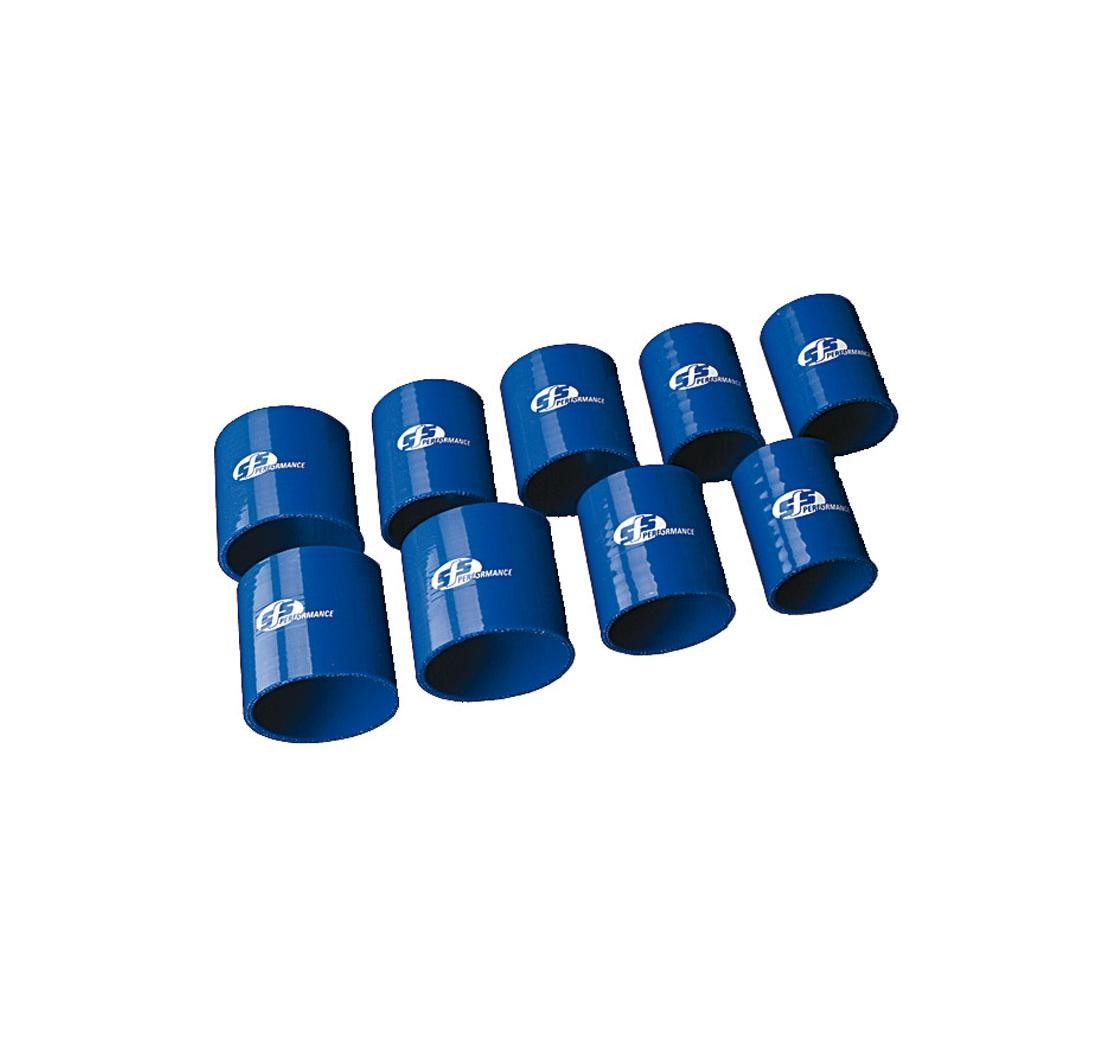 Straight Silicon Coupling 83mm Bore 76mm Long 4 Ply Blue