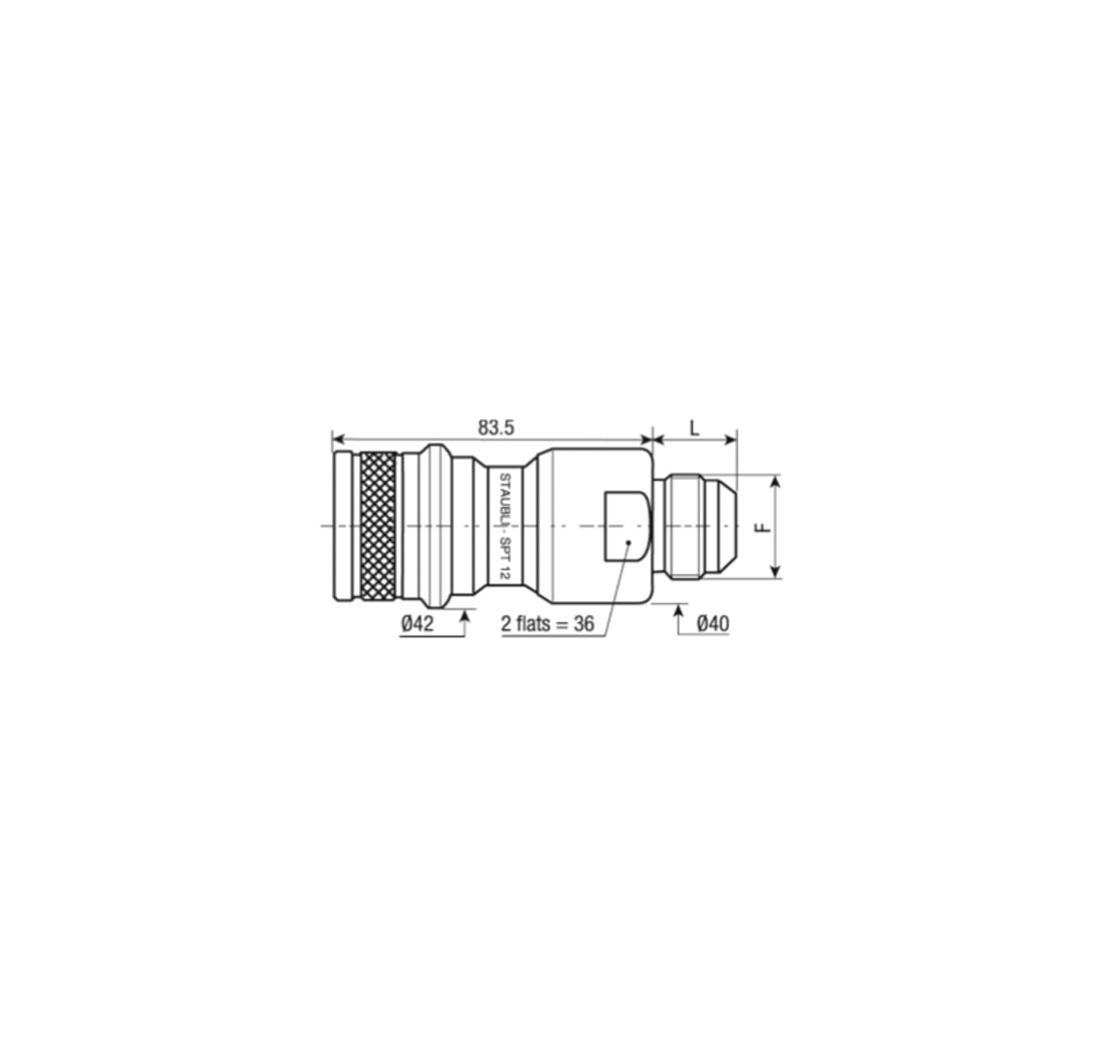 Socket filetage mâle