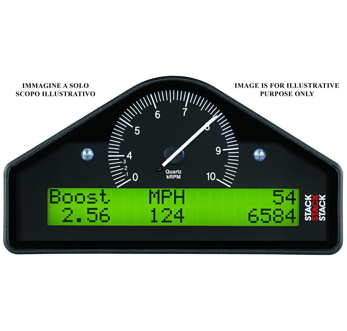 Display rally Stack ST8100 RACE (0-3-10.500 rpm), color negro