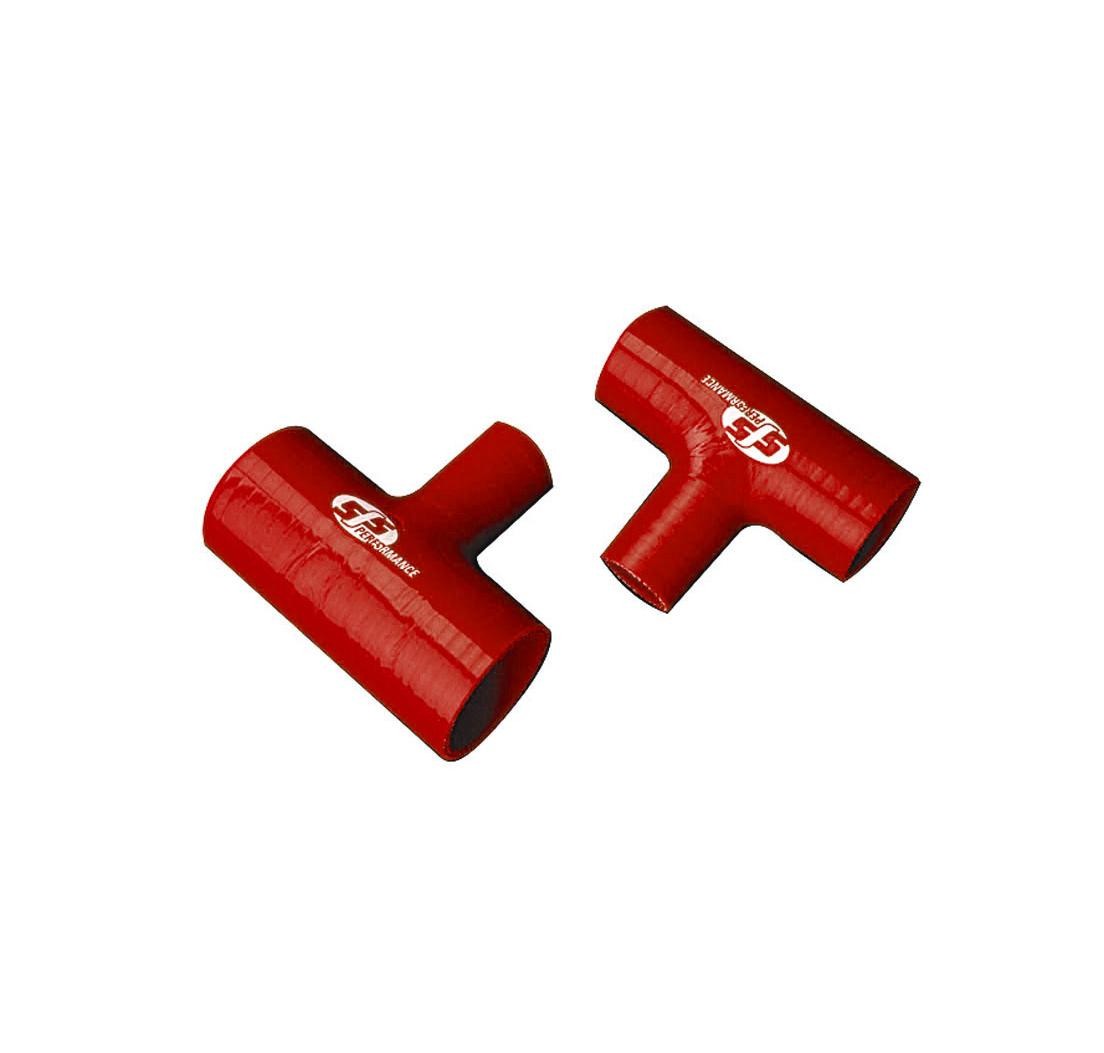 Silicon T-Piece 32mm Bore 102mm Long 3 Ply Red