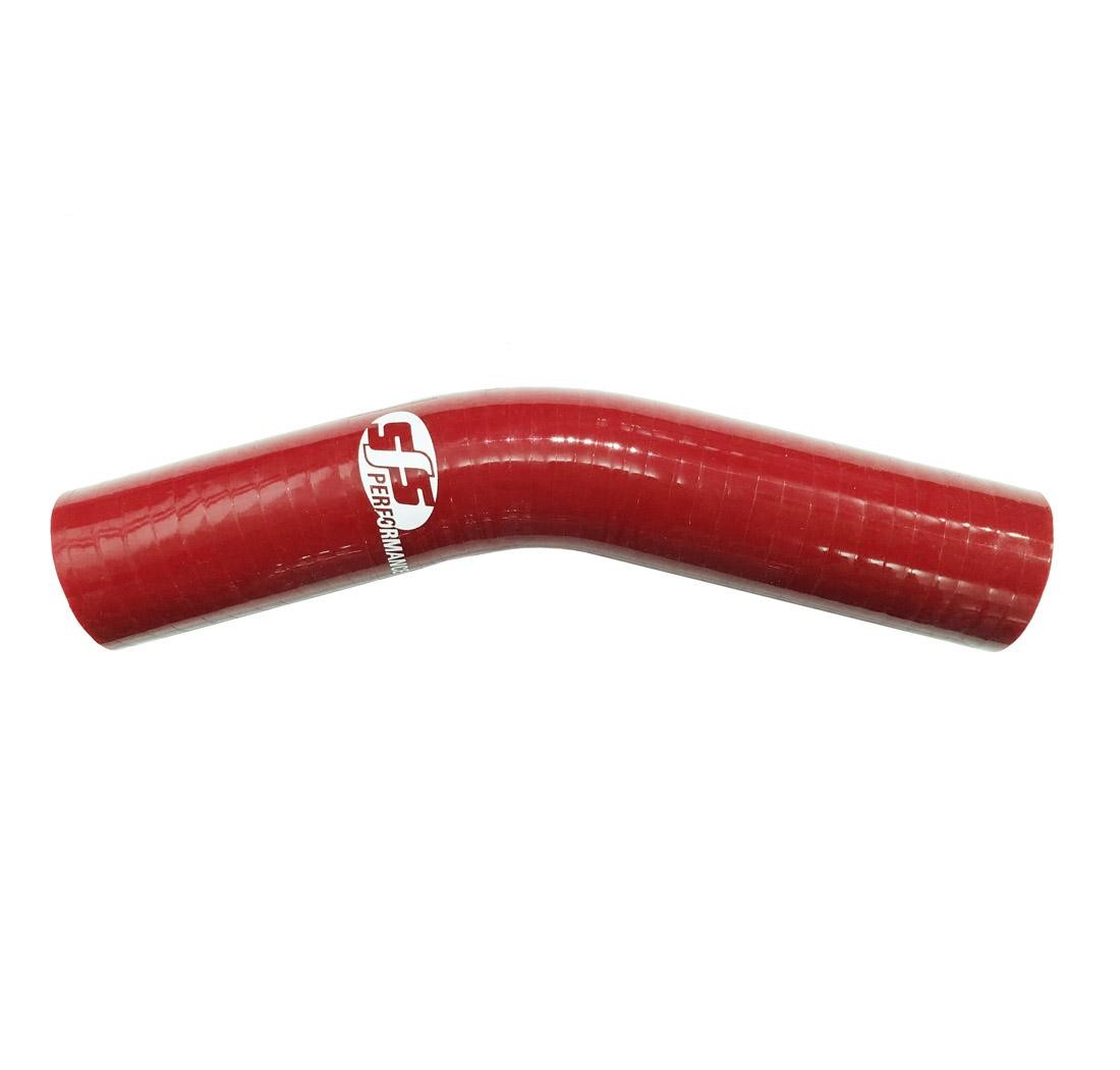 Codo de silicona 30°, Ø 102 mm, 152 mm, 3 capas Rojo