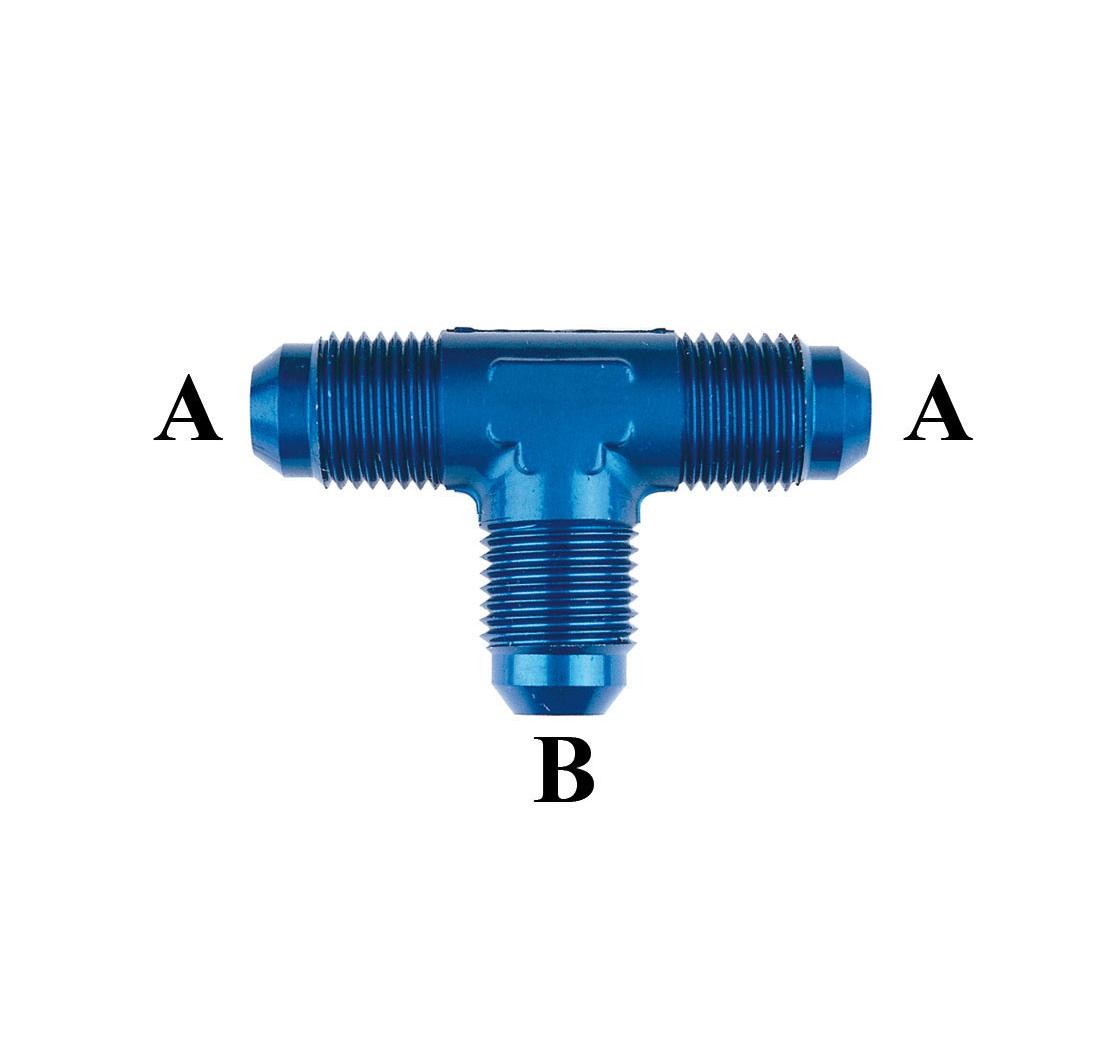 Adattatore JIC-JIC alluminio a tre vie - maschio-maschio