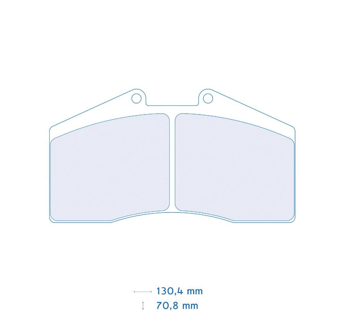 4 brake pads set - Carbone Lorraine