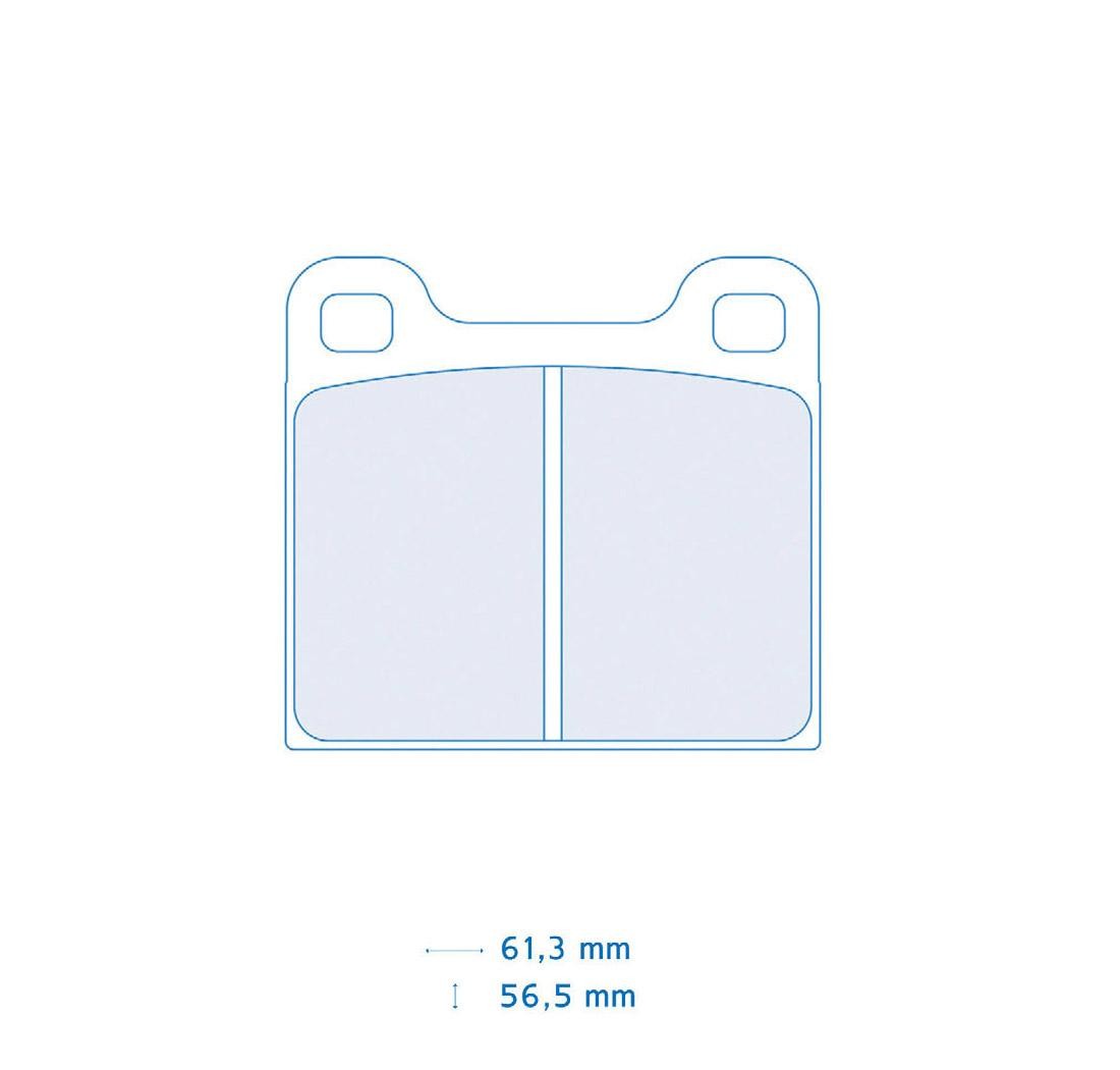 Plaquettes de frein CARBONE LORRAINE Modèle FCP105