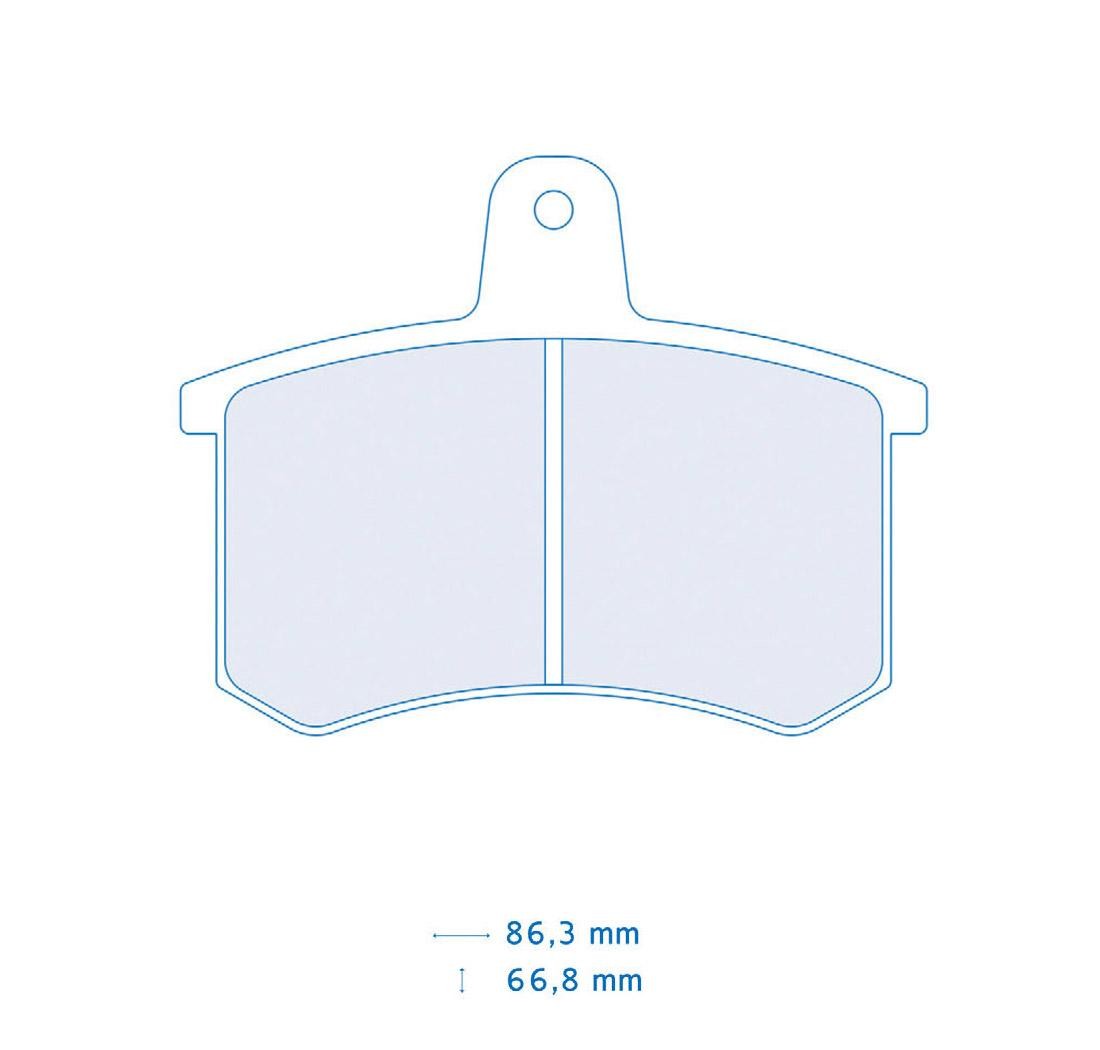 Brake Pads CARBONE LORRAINE FCP596 Model