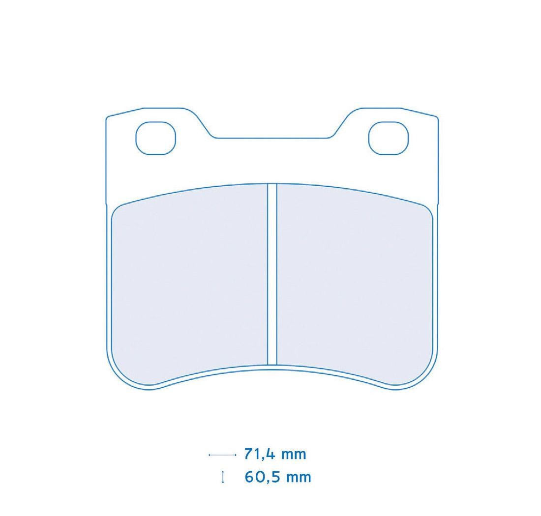 Plaquettes de frein CARBONE LORRAINE Modèle FCP535