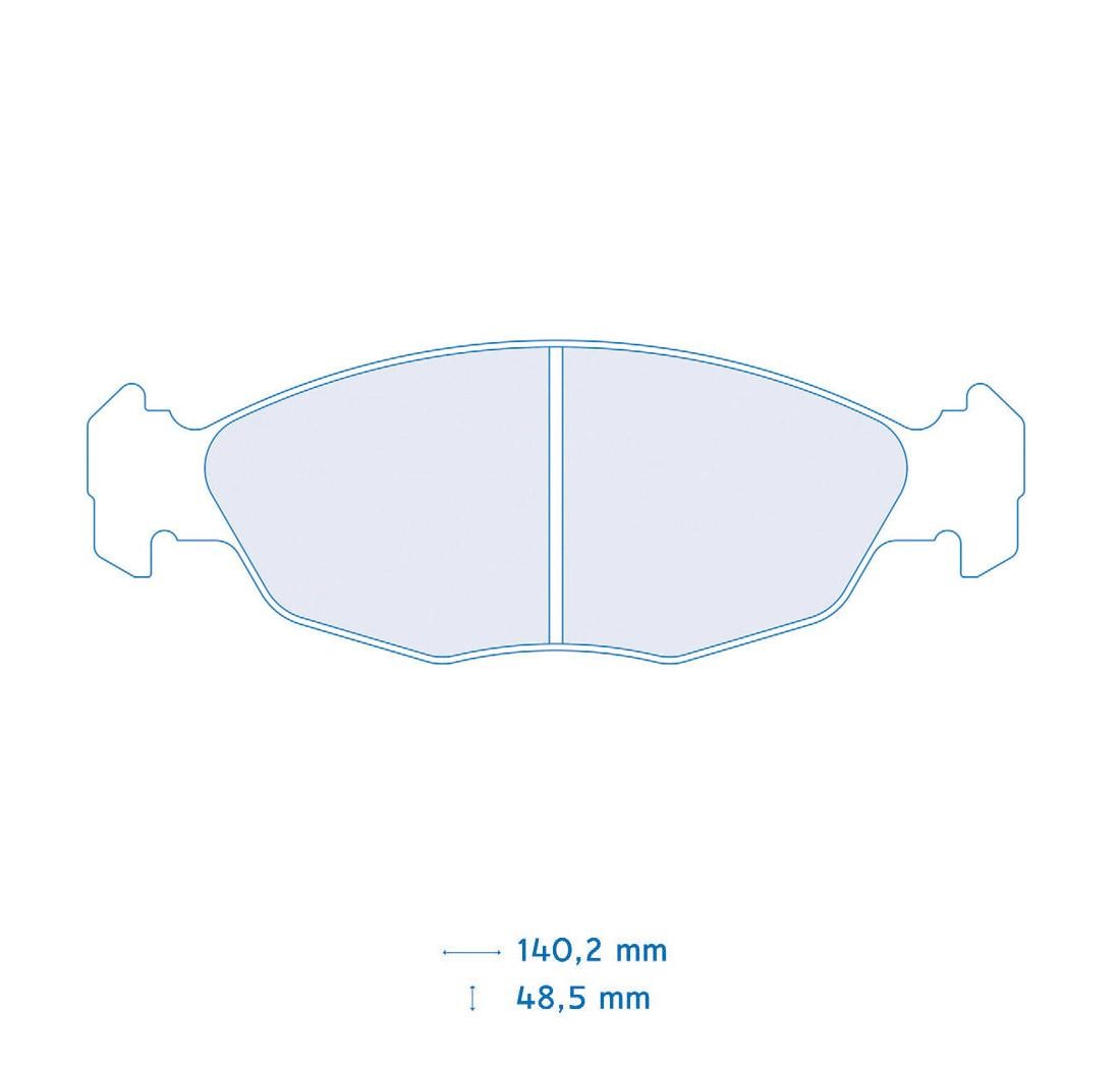 4 brake pads set - Carbone Lorraine