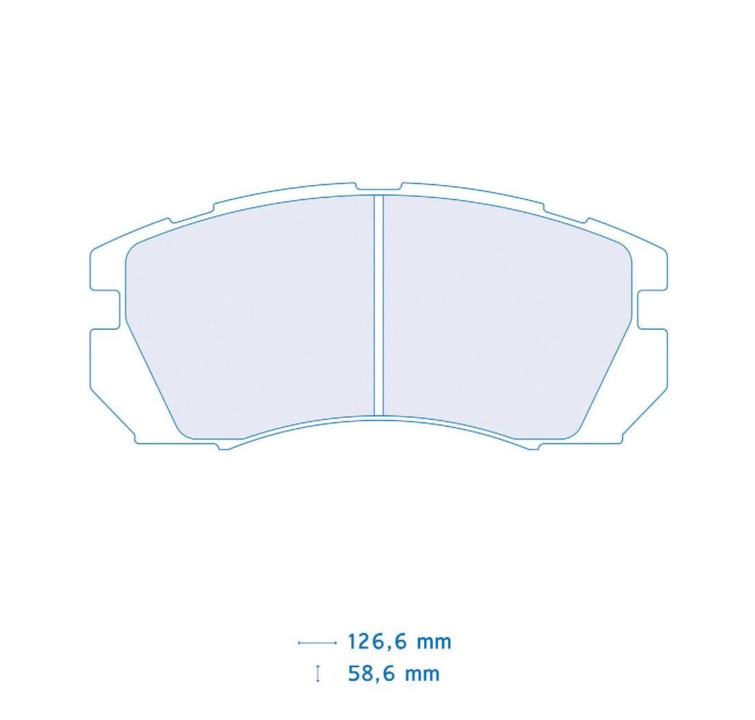 Set de 4 pastillas de freno - Carbone Lorraine