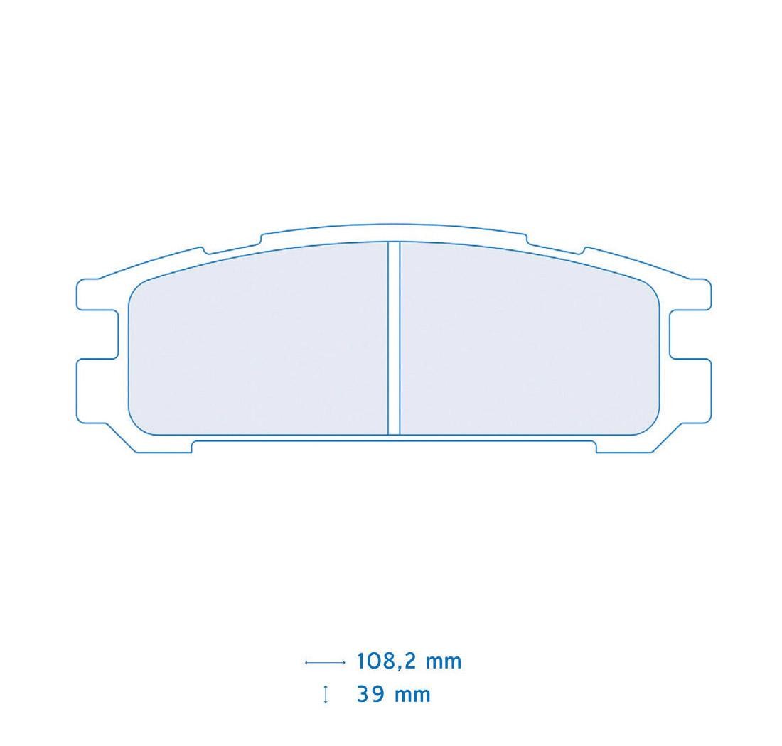 Brake Pads CARBONE LORRAINE FCP790 Model