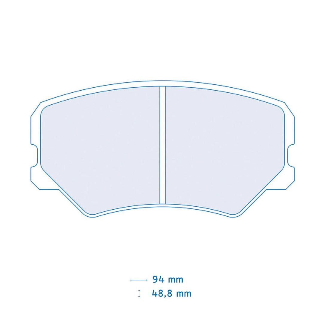 4 brake pads set - Carbone Lorraine