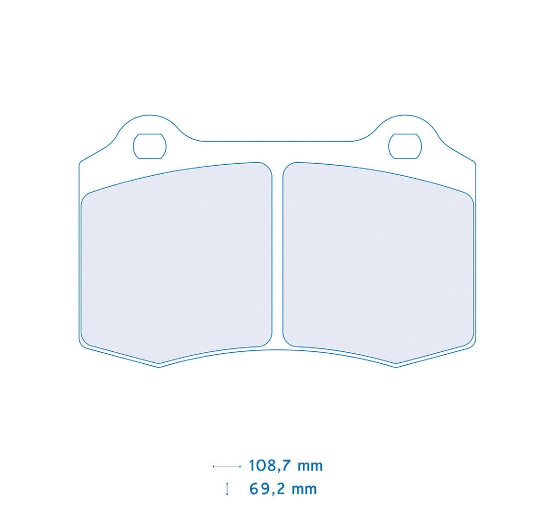 Brake Pads CARBONE LORRAINE FCP1348 Model