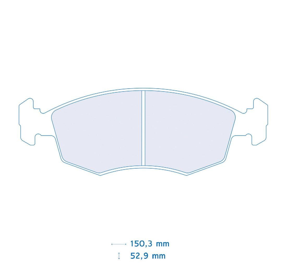 Set de 4 pastillas de freno - Carbone Lorraine