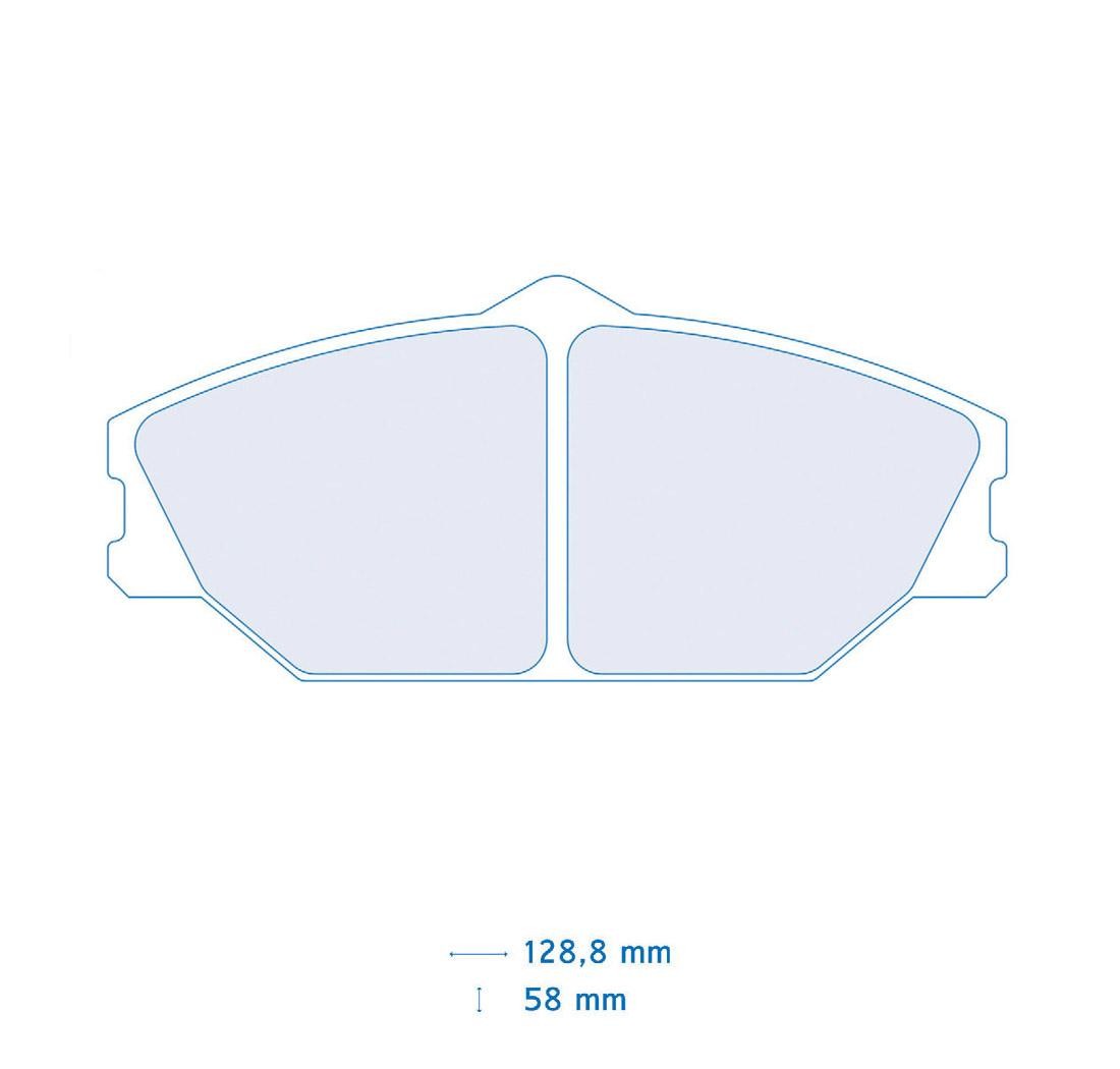 Brake Pads CARBONE LORRAINE FCP406 Model