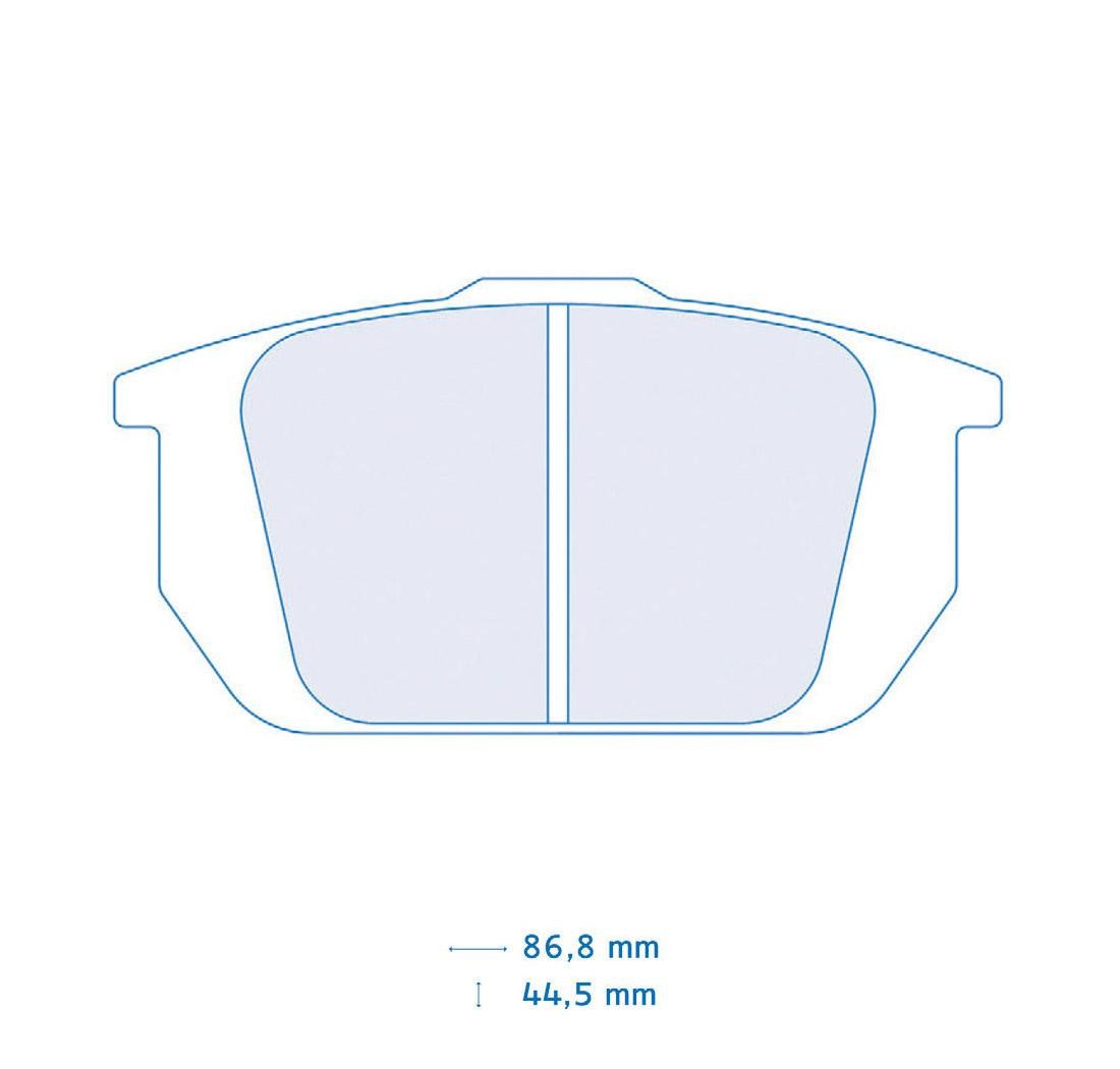Brake Pads CARBONE LORRAINE FCP409 Model