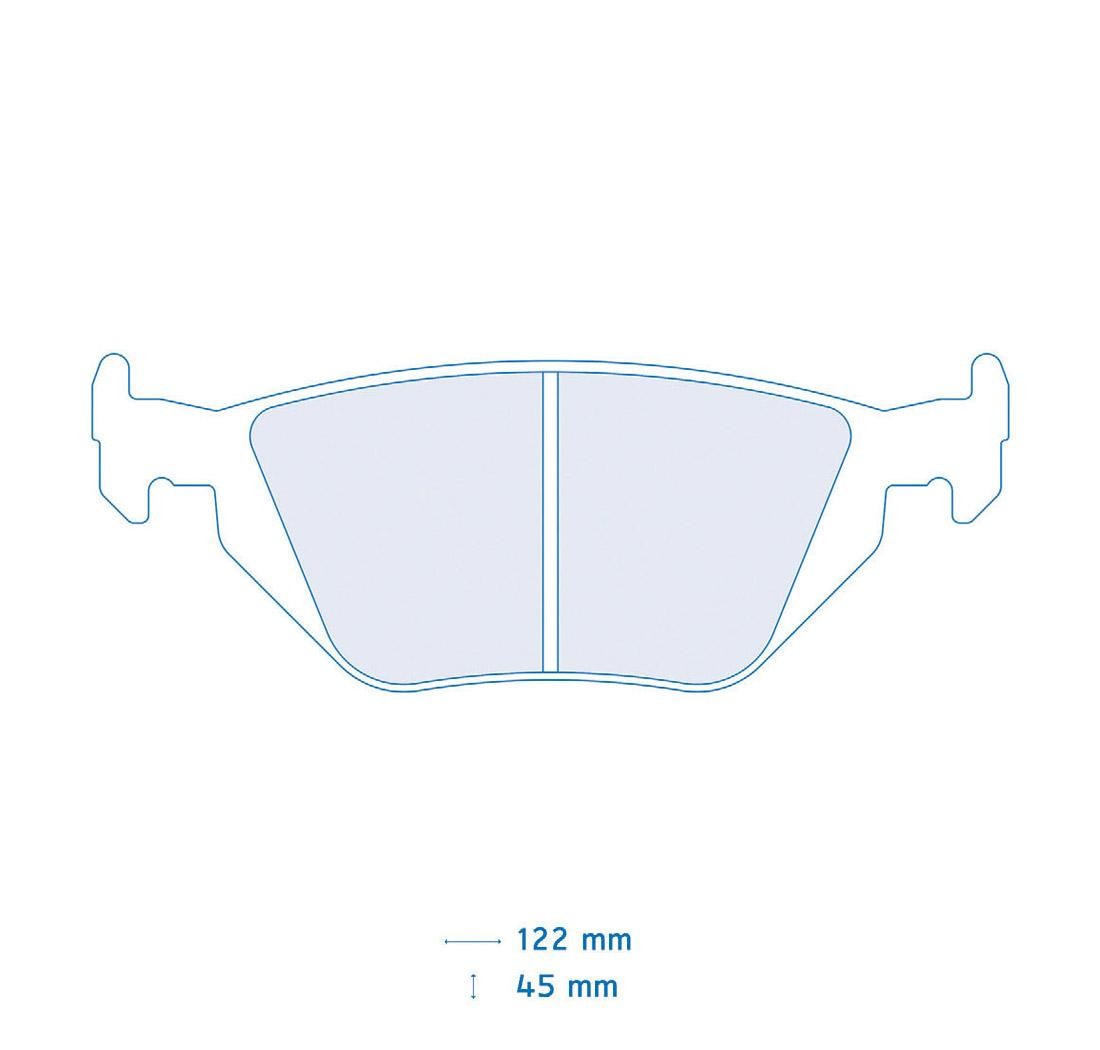 4 brake pads set - Carbone Lorraine