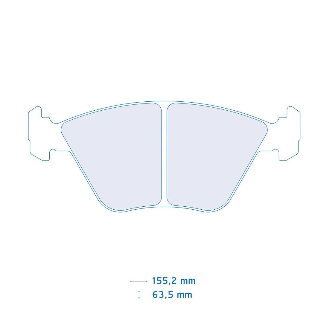 Set de 4 pastillas de freno - Carbone Lorraine