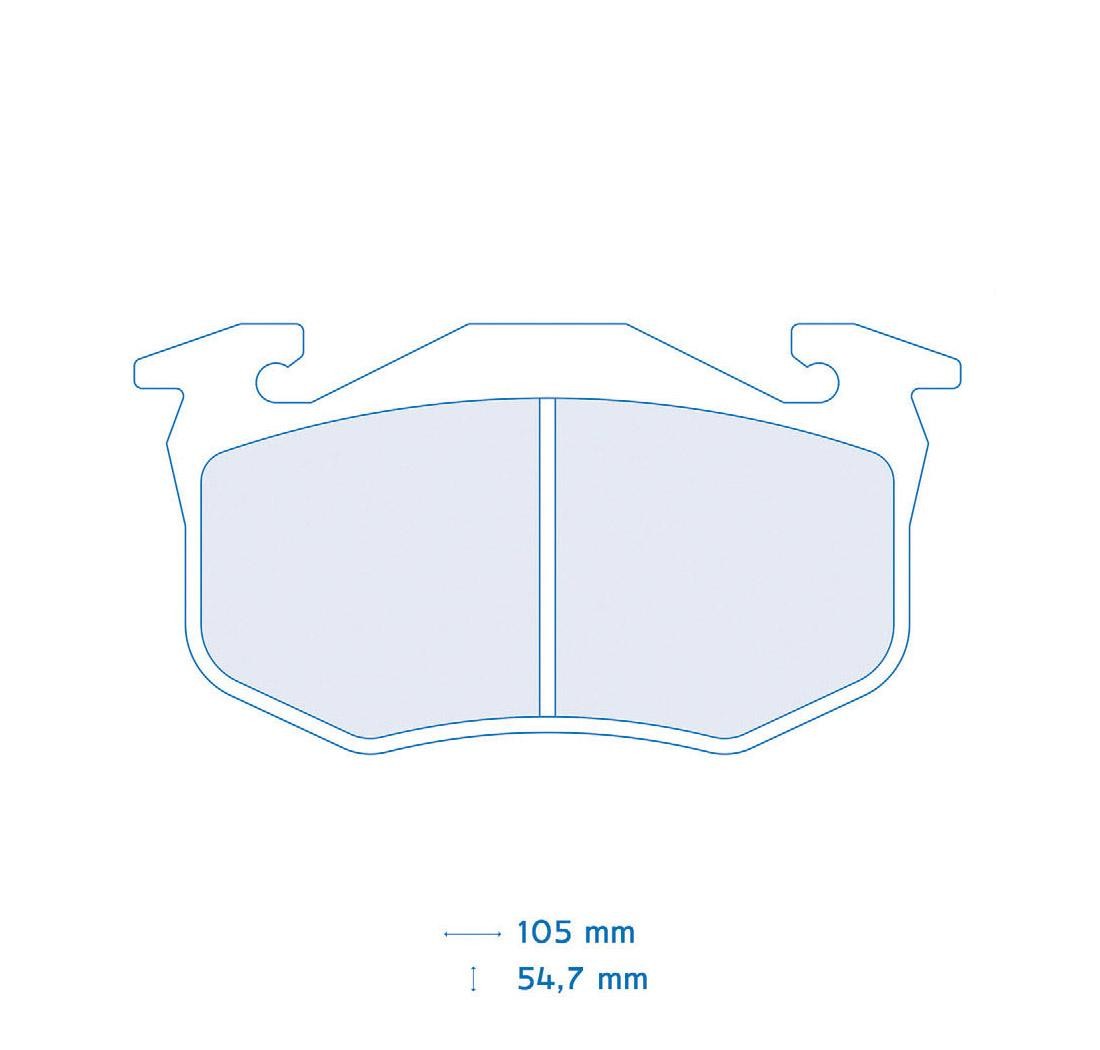 Brake Pads CARBONE LORRAINE FCP558 Model