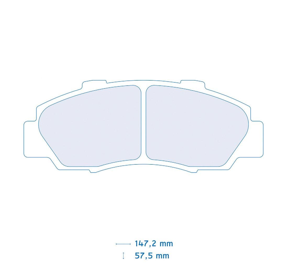 Set 4 pastiglie Carbone Lorraine