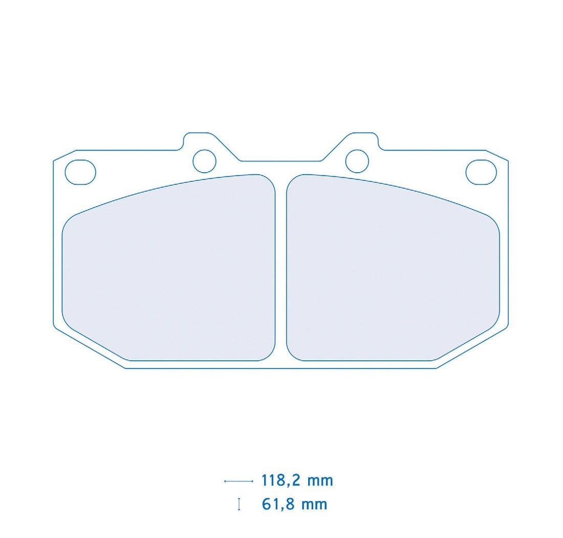 Set 4 pastiglie Carbone Lorraine