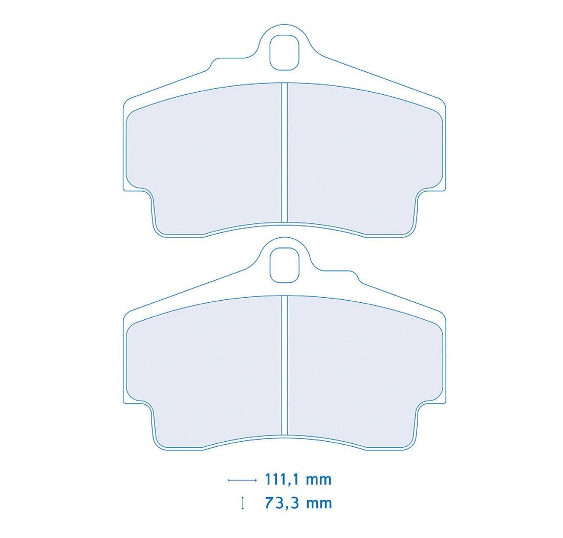 Plaquettes de frein CARBONE LORRAINE Modèle FCP1308
