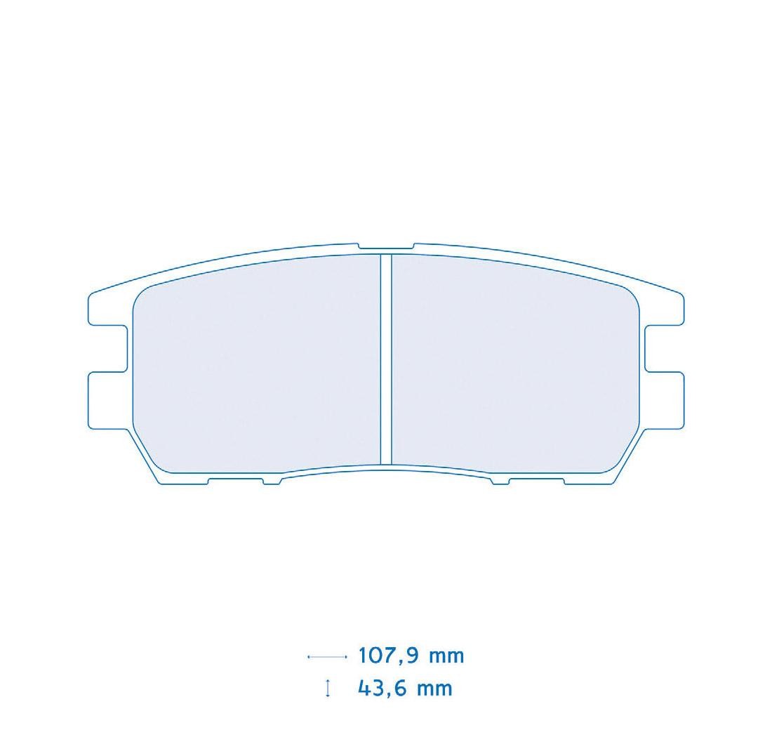 4 brake pads set - Carbone Lorraine