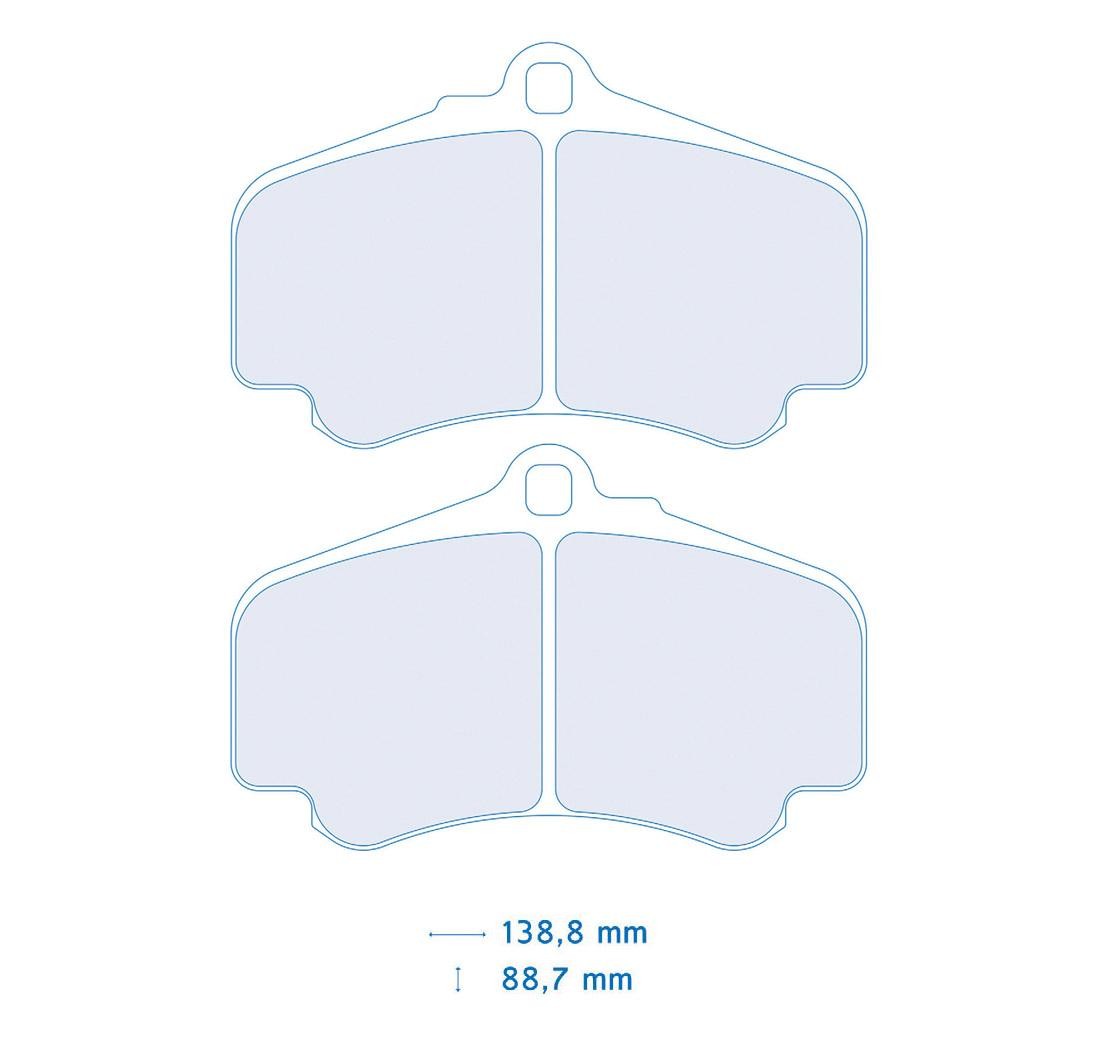 4 brake pads set - Carbone Lorraine