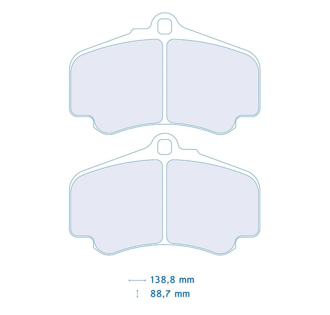 Plaquettes de frein CARBONE LORRAINE Modèle FRP3050