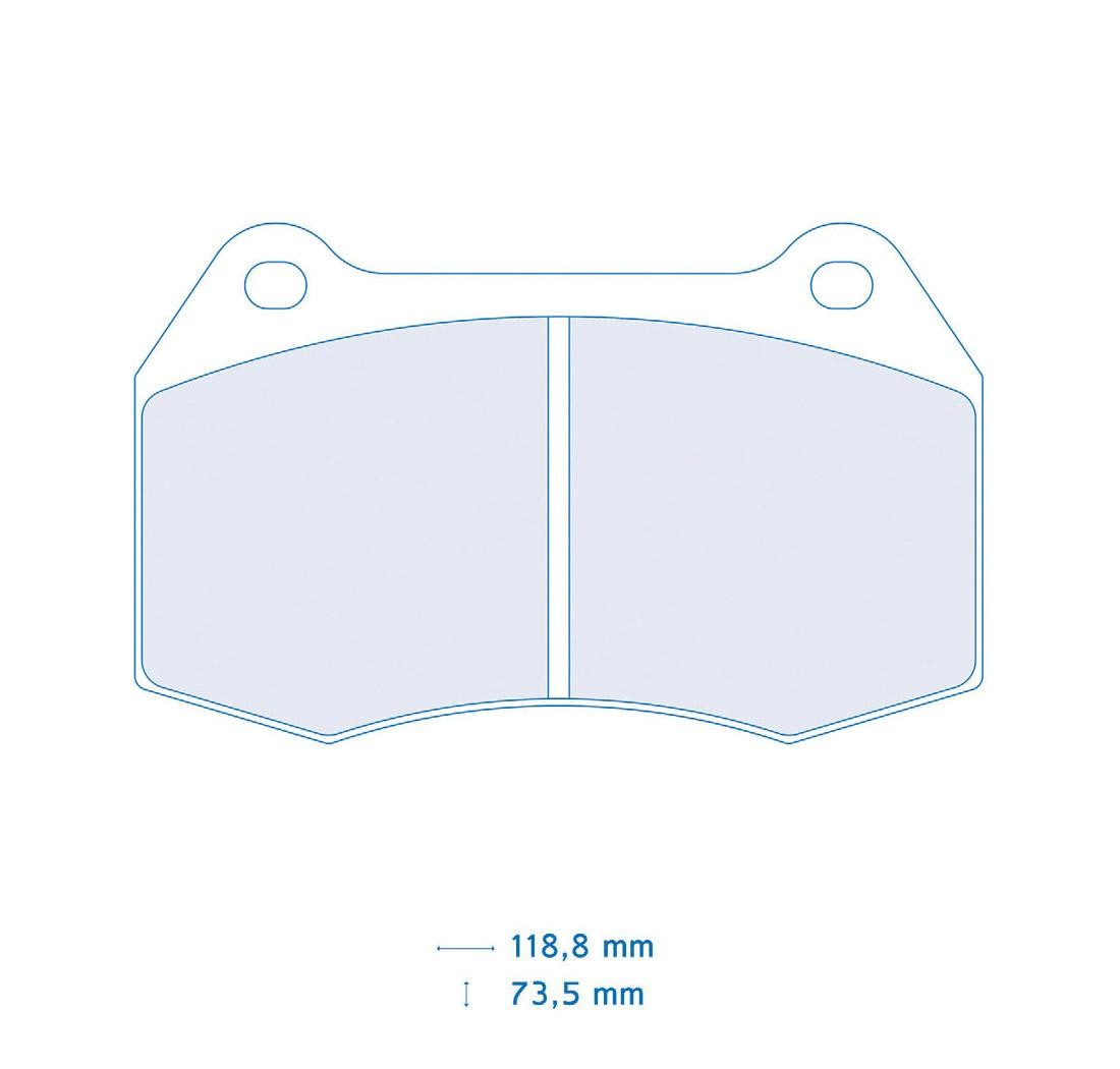 4 brake pads set - Carbone Lorraine