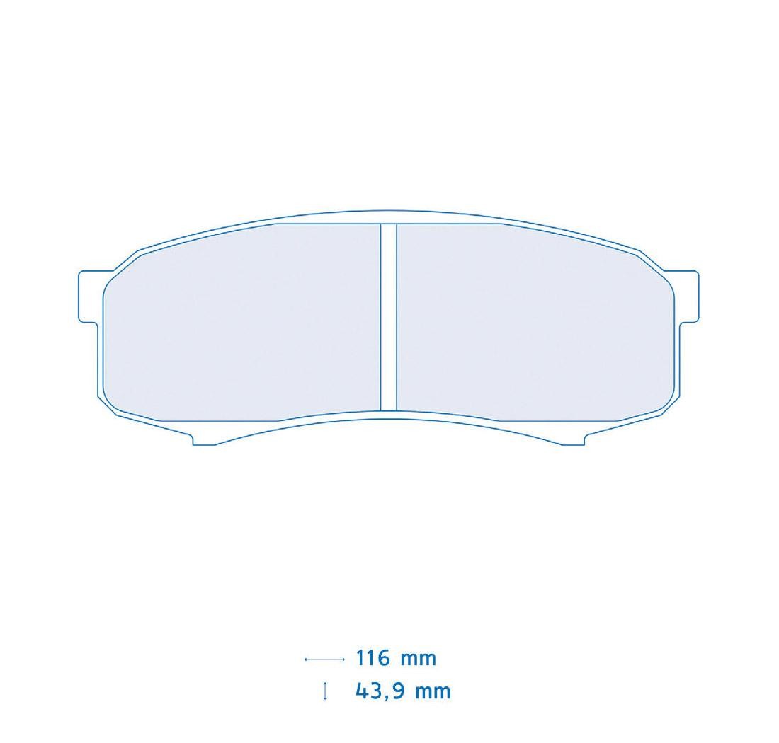 4 brake pads set - Carbone Lorraine