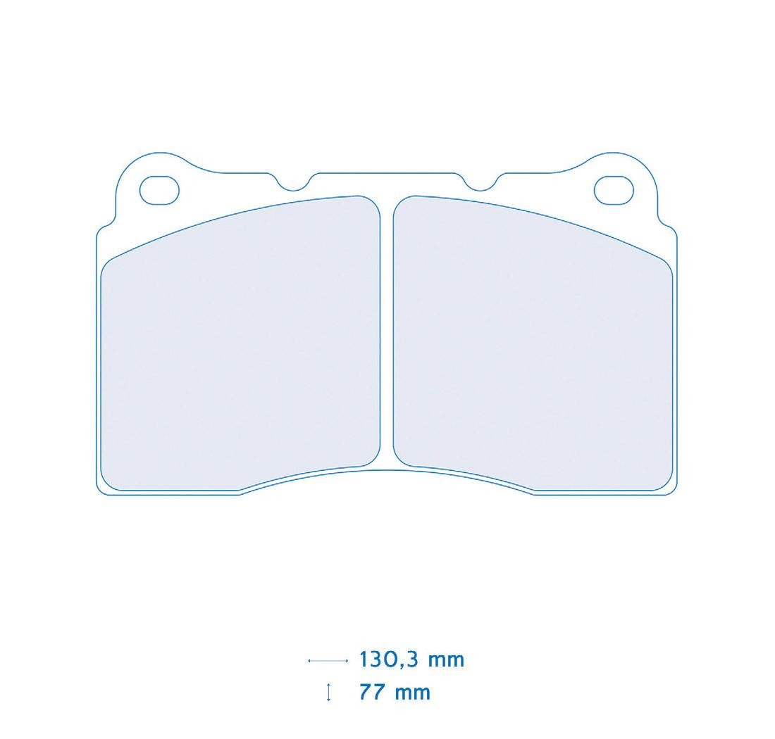 4 brake pads set - Carbone Lorraine