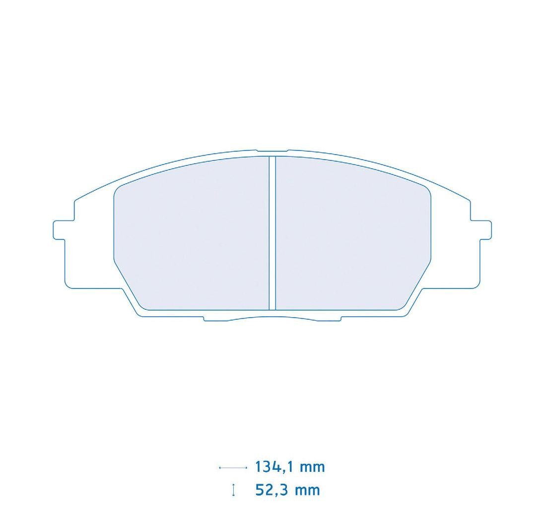 Set de 4 pastillas de freno - Carbone Lorraine