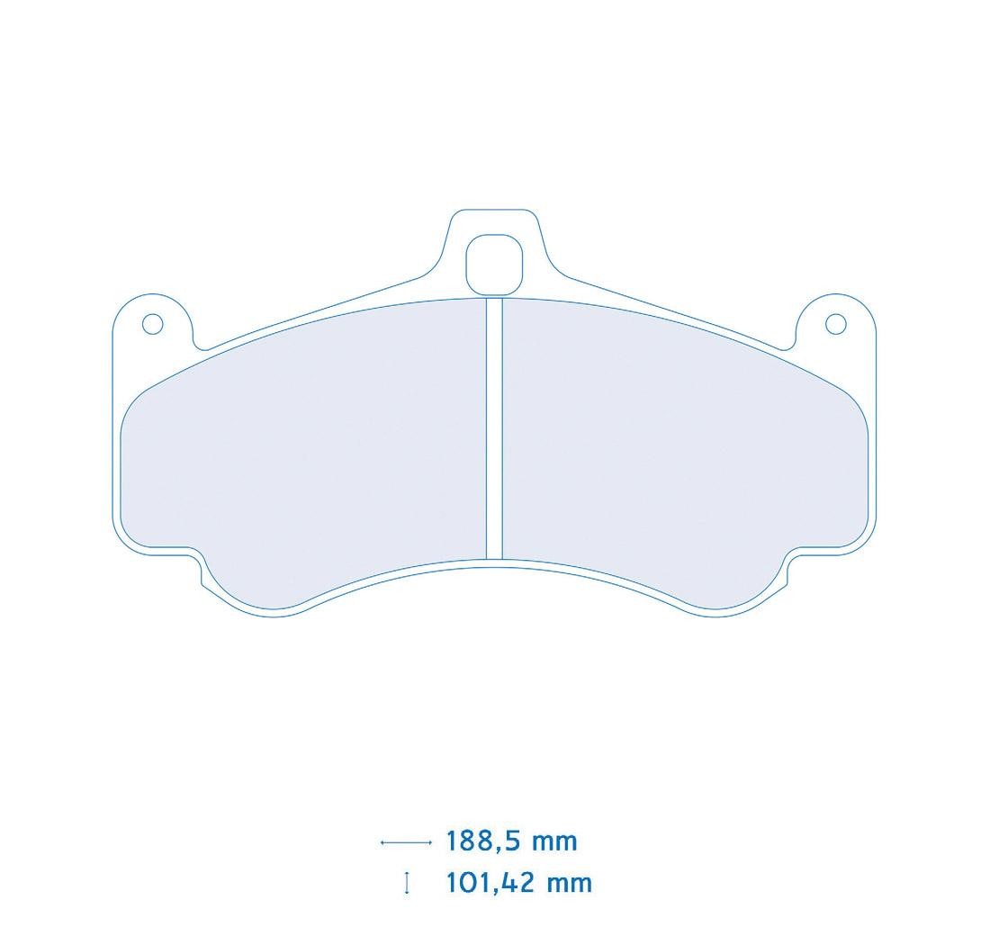 4 brake pads set - Carbone Lorraine