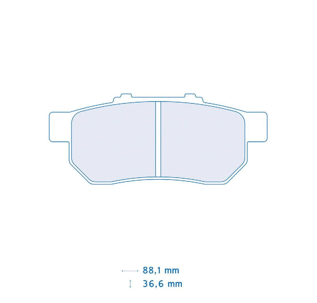 4 brake pads set - Carbone Lorraine