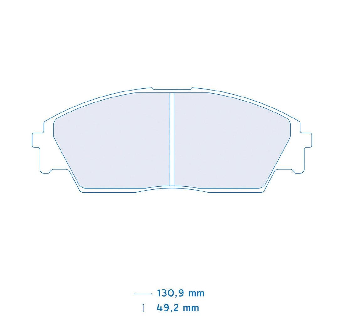 Set de 4 pastillas de freno - Carbone Lorraine