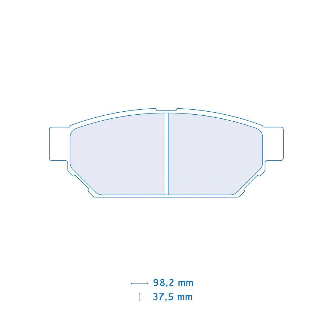 4 brake pads set - Carbone Lorraine