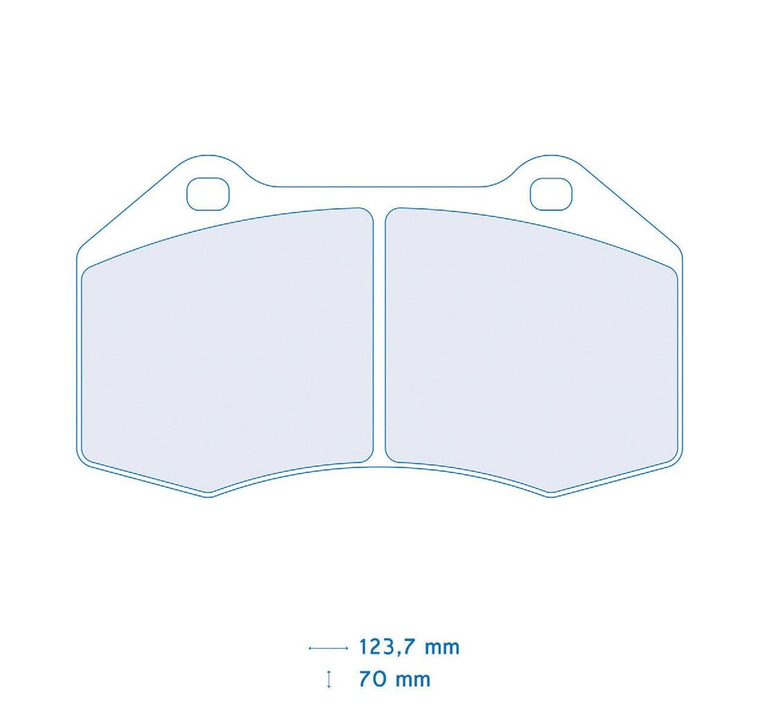 4 brake pads set - Carbone Lorraine