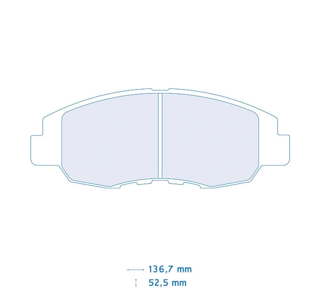 4 brake pads set - Carbone Lorraine