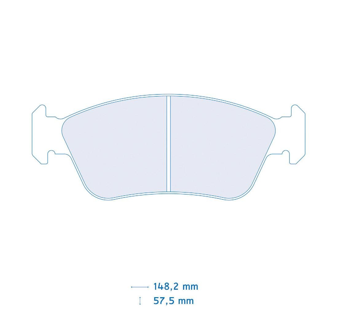 Set de 4 pastillas de freno - Carbone Lorraine