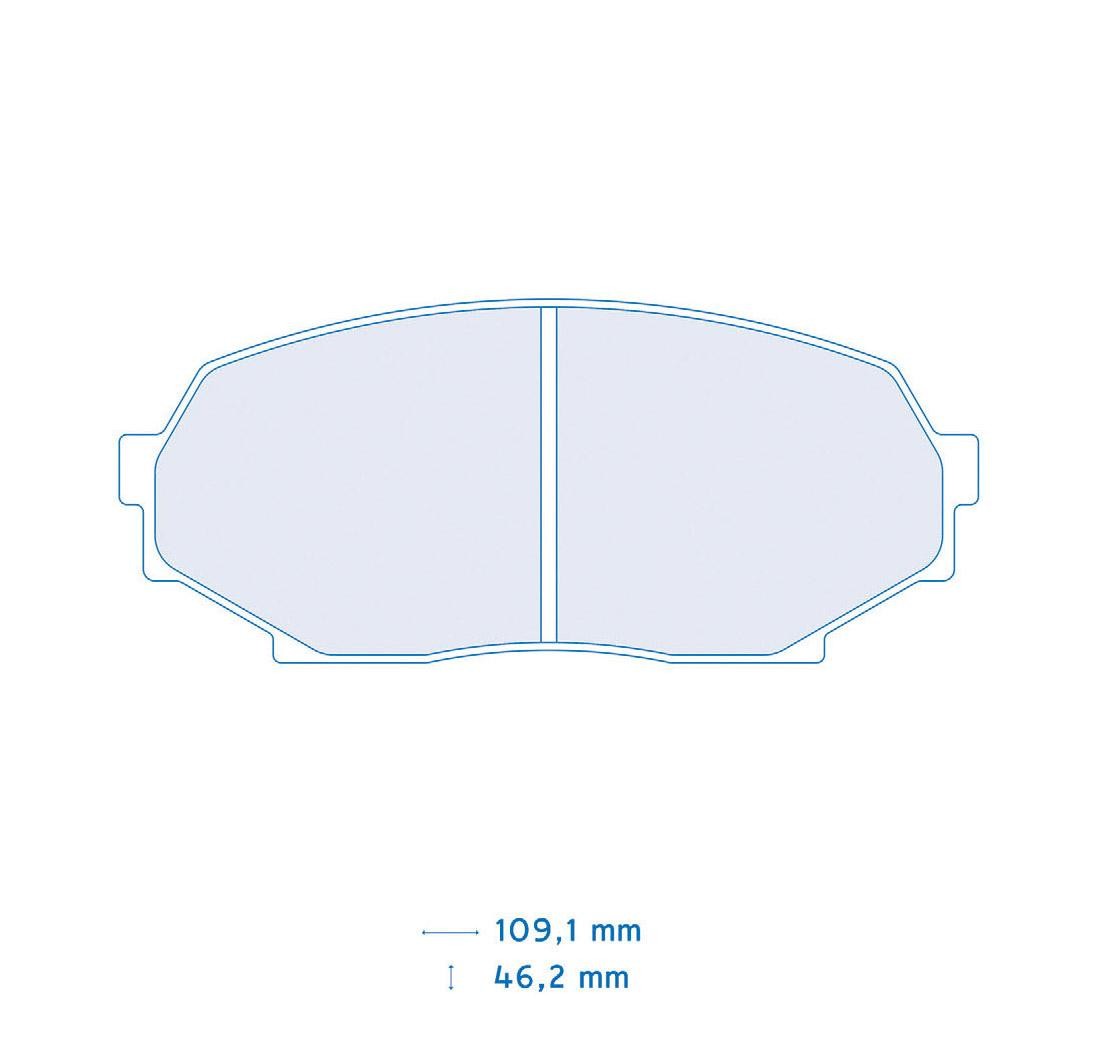 4 brake pads set - Carbone Lorraine