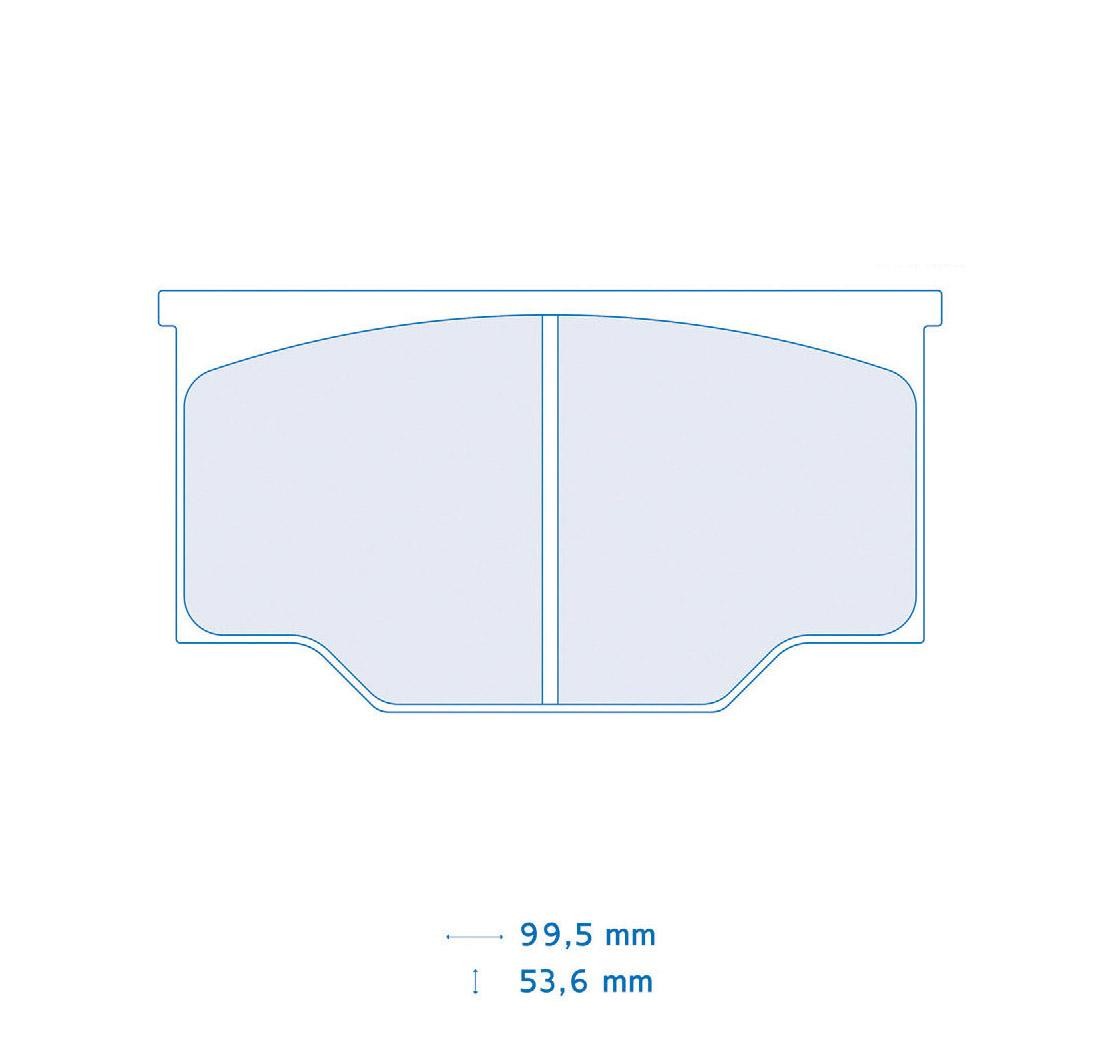 4 brake pads set - Carbone Lorraine