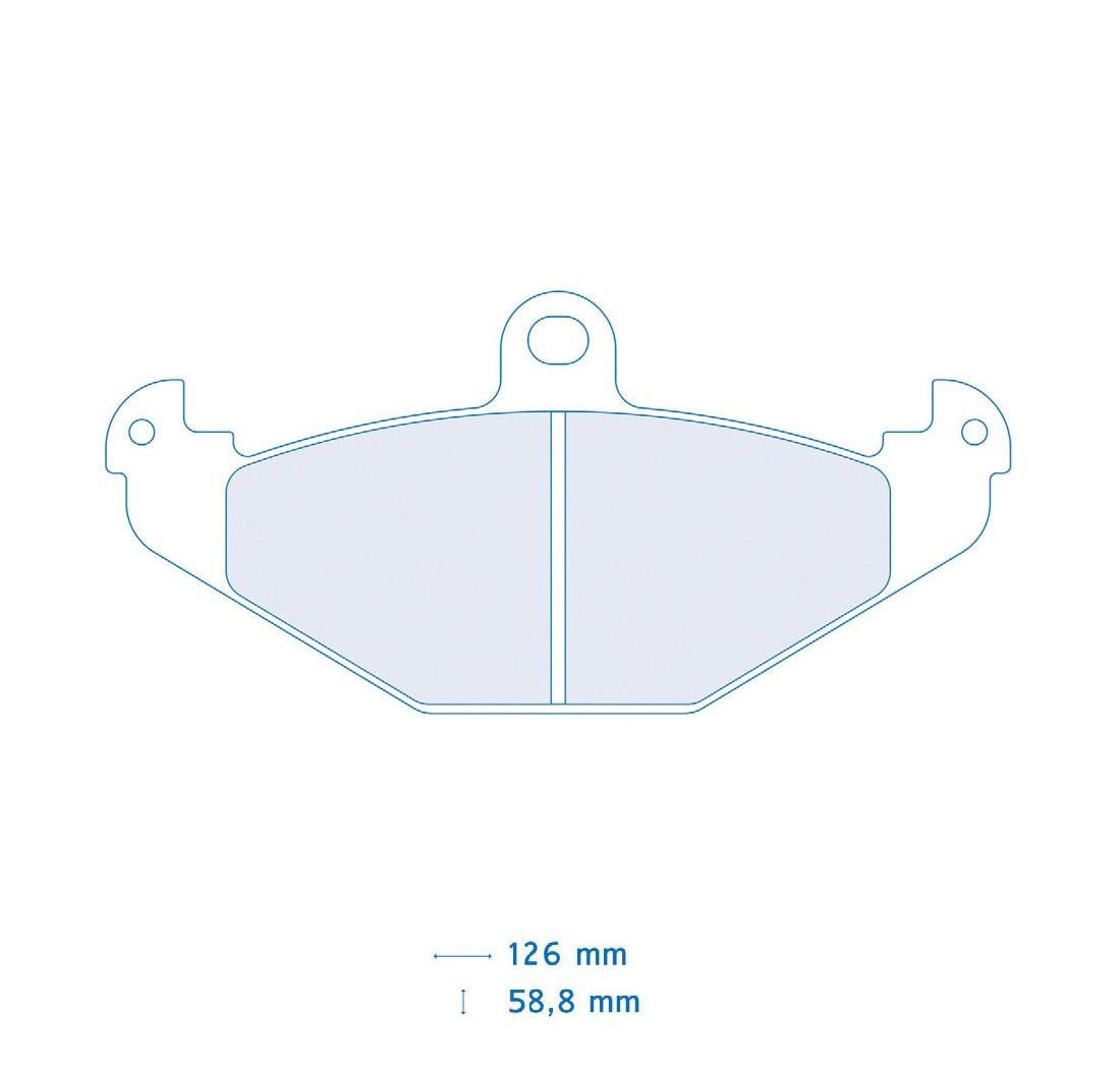 4 brake pads set - Carbone Lorraine