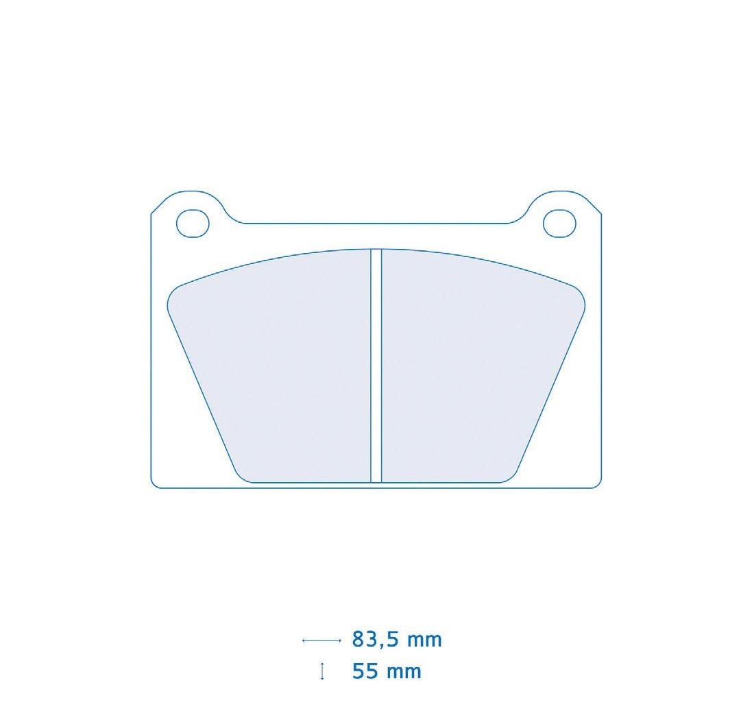 Lot de 4 plaquettes de frein Carbone Lorraine