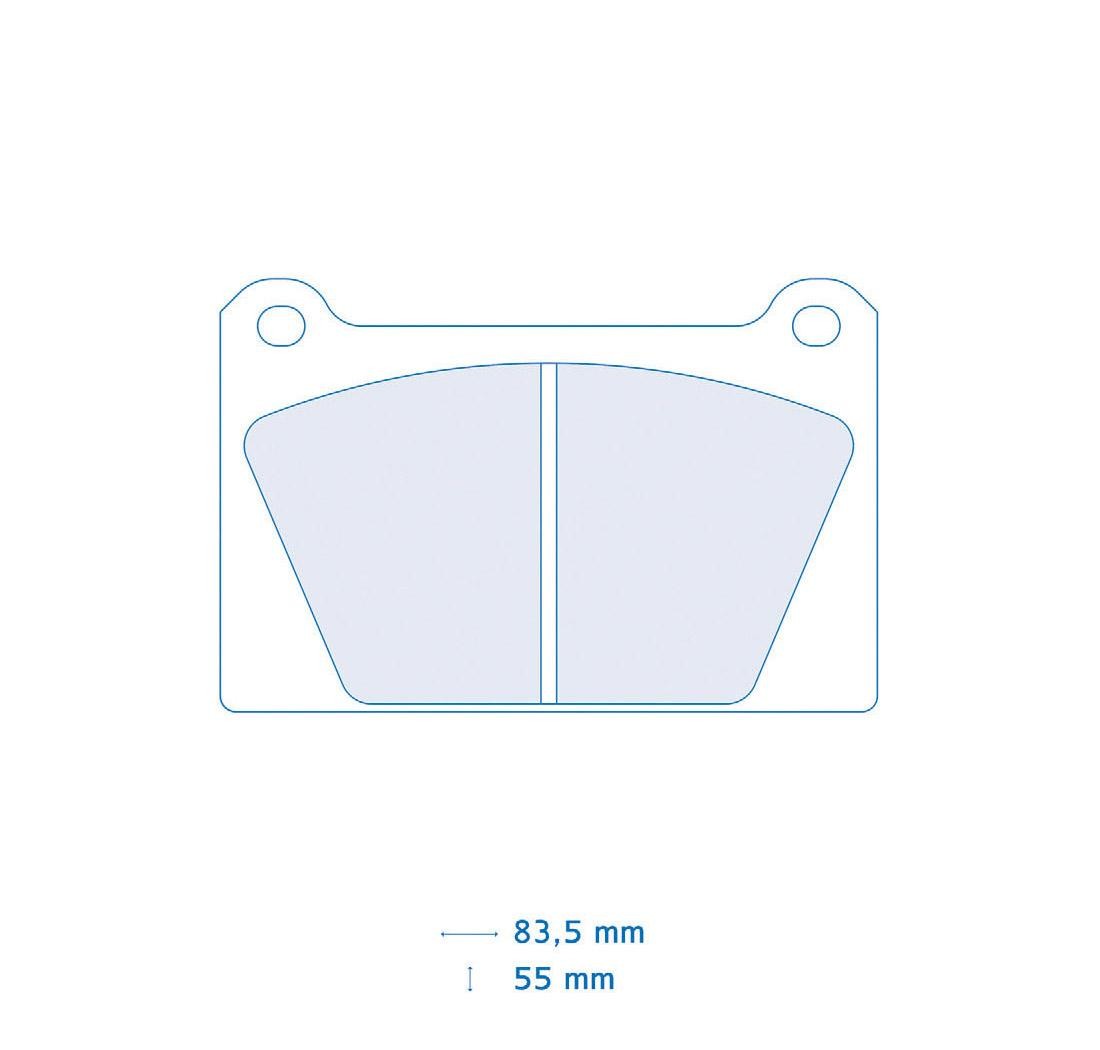 Plaquettes de frein CARBONE LORRAINE Modèle FCP840