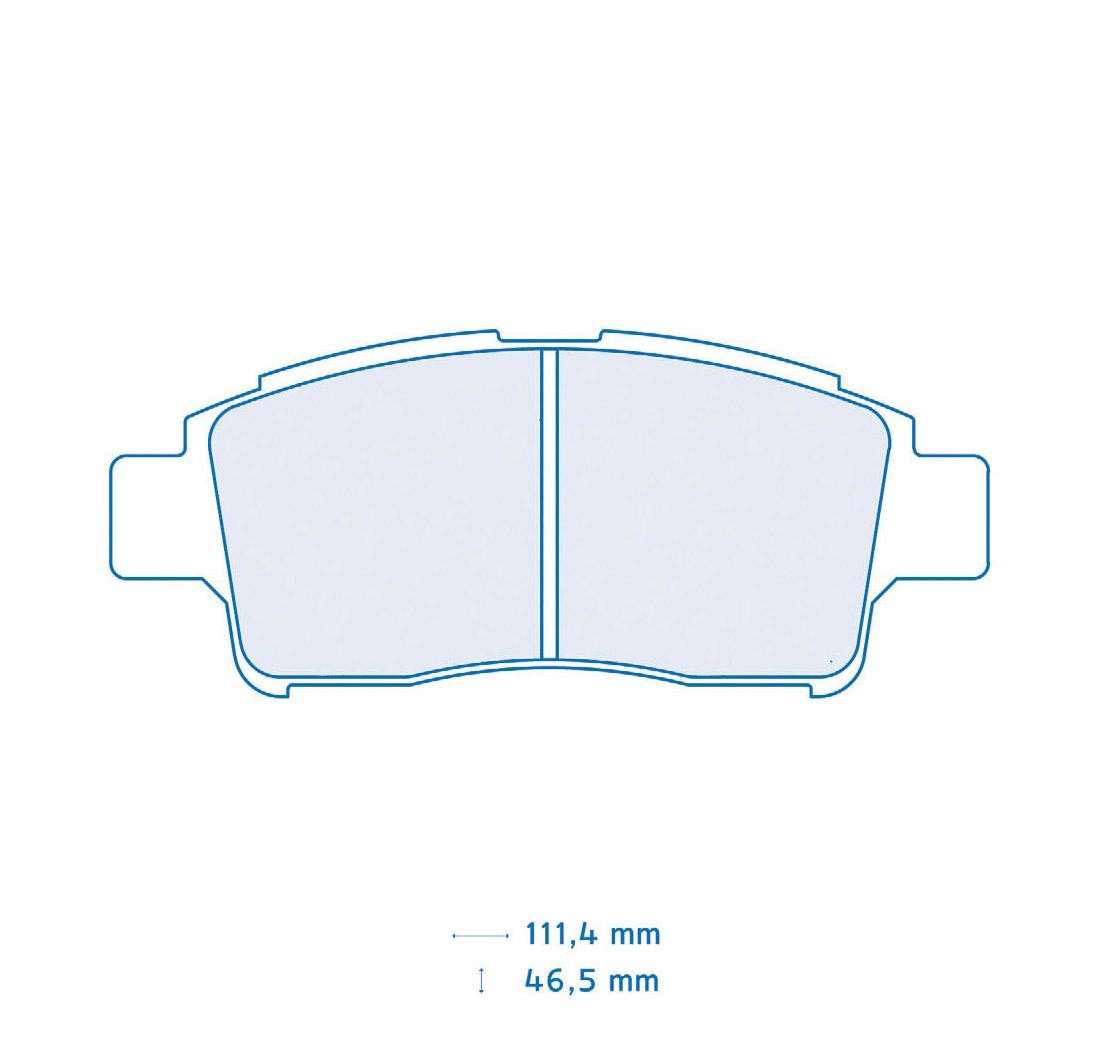 4 brake pads set - Carbone Lorraine