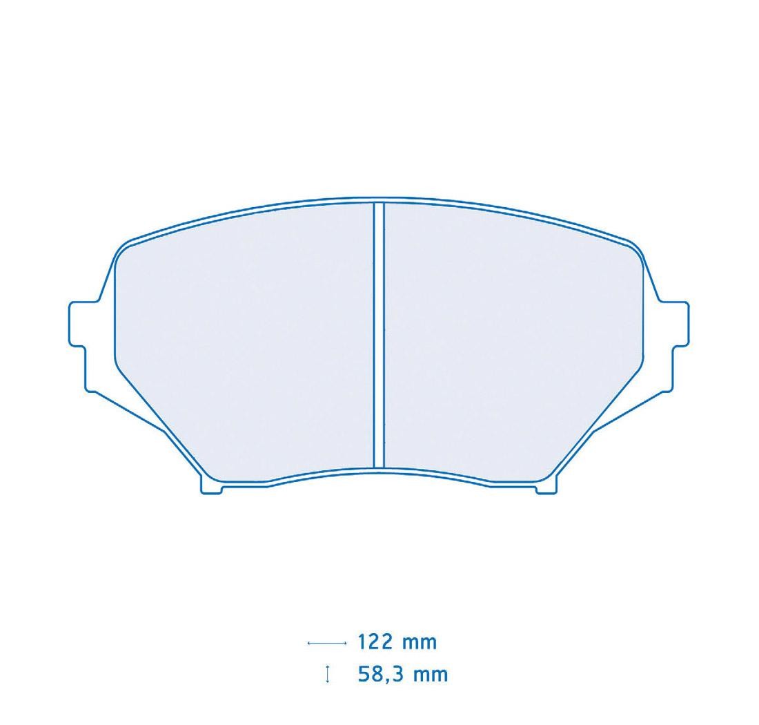 Set de 4 pastillas de freno - Carbone Lorraine