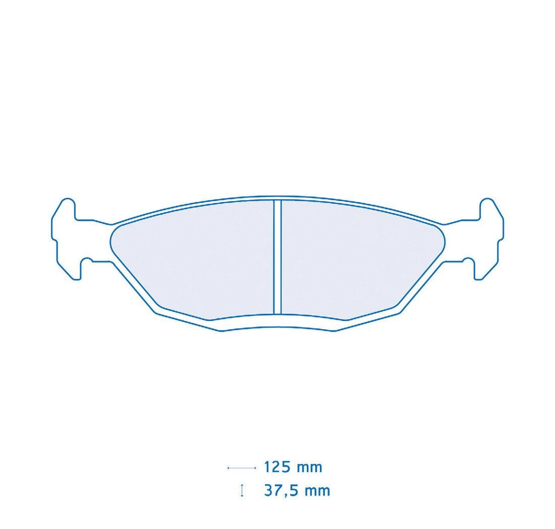 Brake Pads CARBONE LORRAINE FCP296 Model