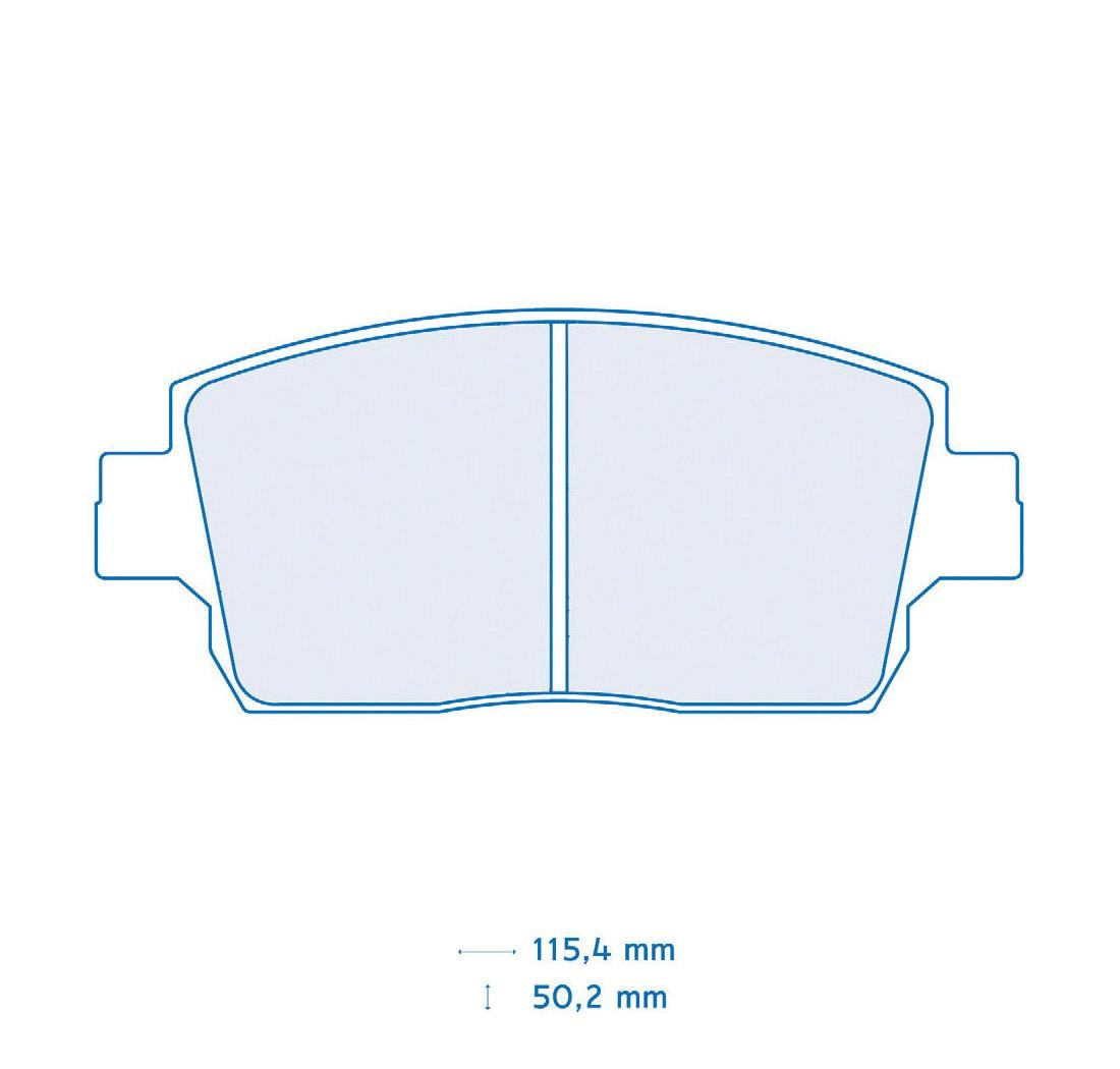 4 brake pads set - Carbone Lorraine