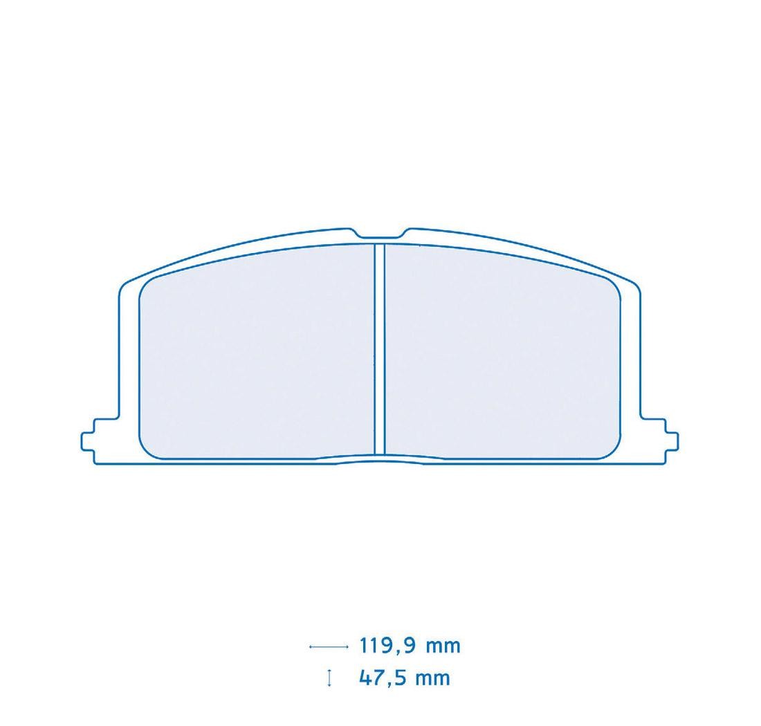 4 brake pads set - Carbone Lorraine