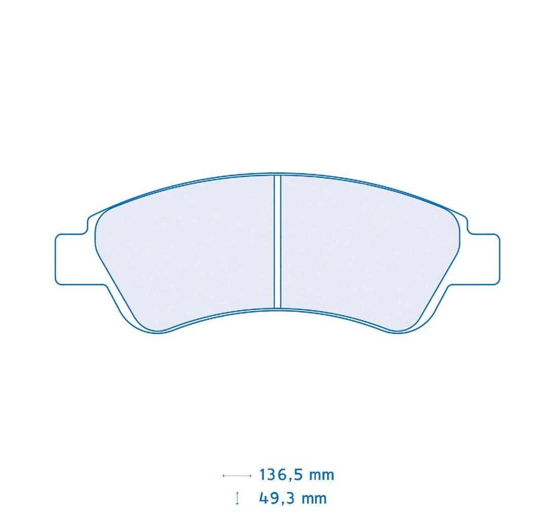 Plaquettes de frein CARBONE LORRAINE Modèle FCP1399