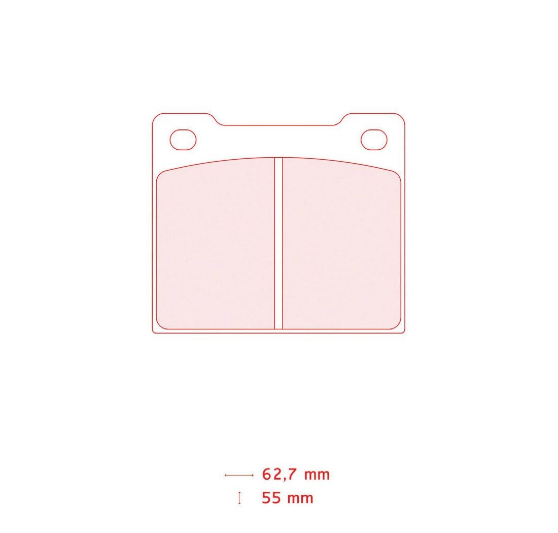 Brake Pads CARBONE LORRAINE FCP809 Model